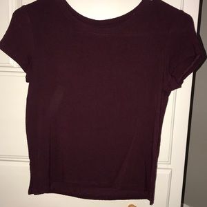 American Eagle Maroon Crop top